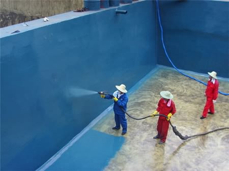 游泳池、污水池聚脲噴涂